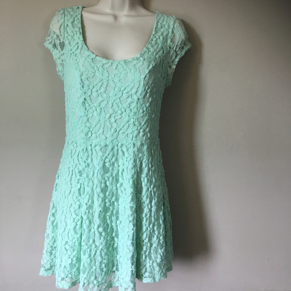 Urban Outfitters Kimchi & Blue Green Lace Dress S