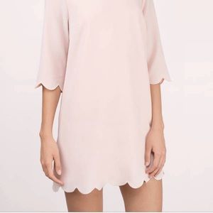 Tobi Pink Scalloped Dress Tobi Pink Scalloped Dress