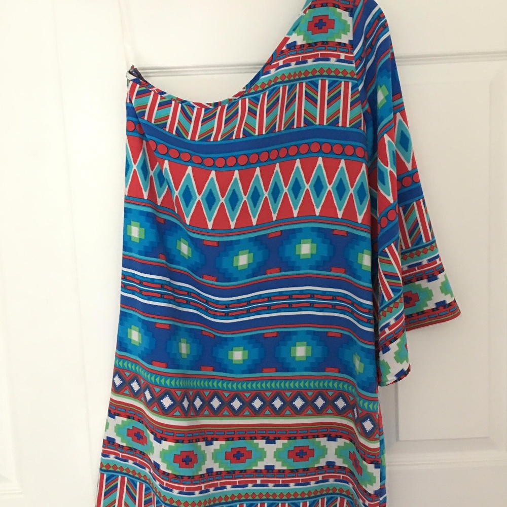 Newbury Kustom Tribal One Bell Sleeve Dress
