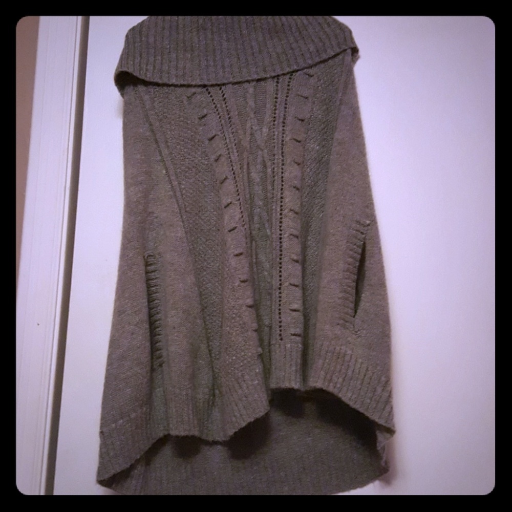 Gray sweater cardigan