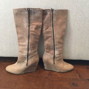 Steve Madden Gray Leather Boots