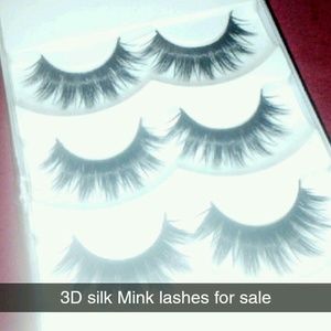 3D silk mink lashes. Guarantee satisfaction. 3D silk mink lashes. Guarantee satisfaction.
