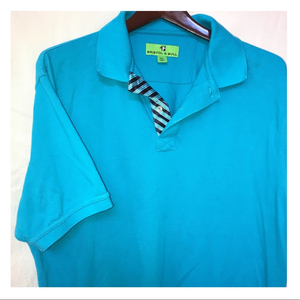 Bristol & Bull Turquoise Polo Shirt- 2XL