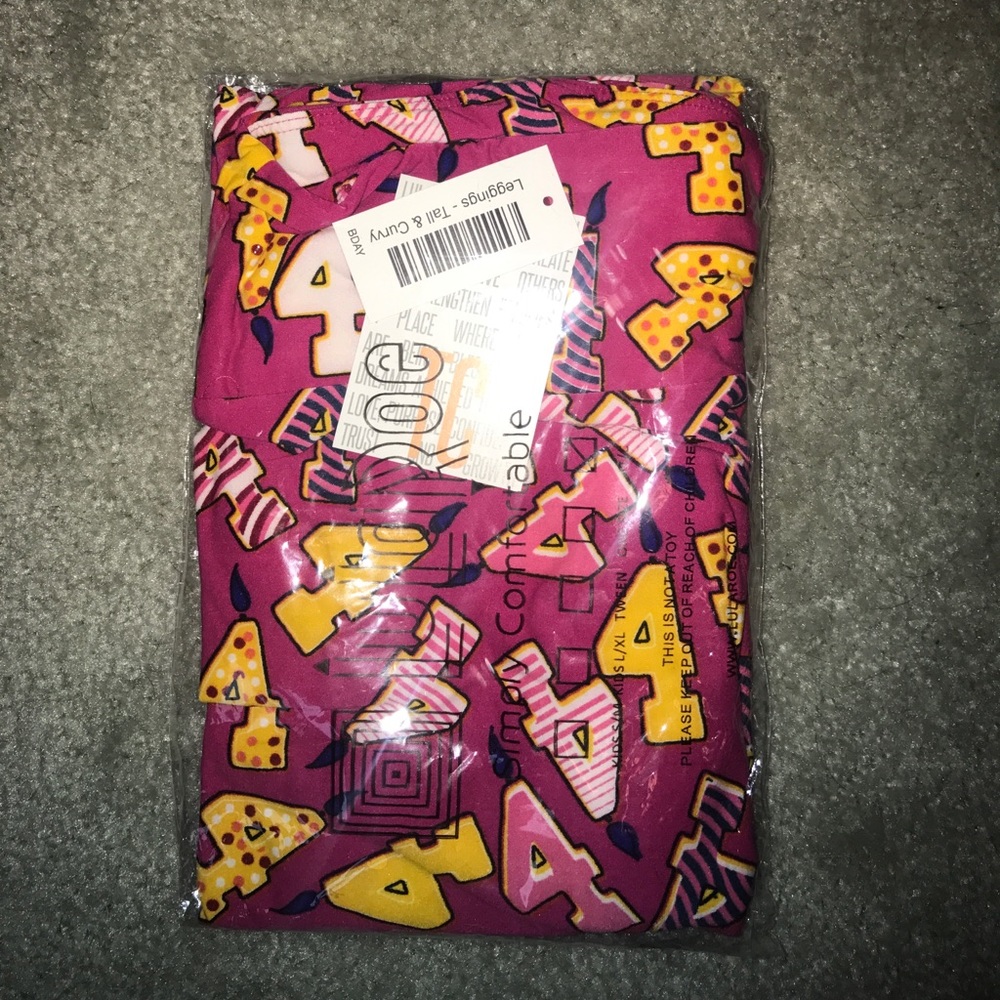 Tall & Curvy LuLaRoe 4th Birthday Leggings