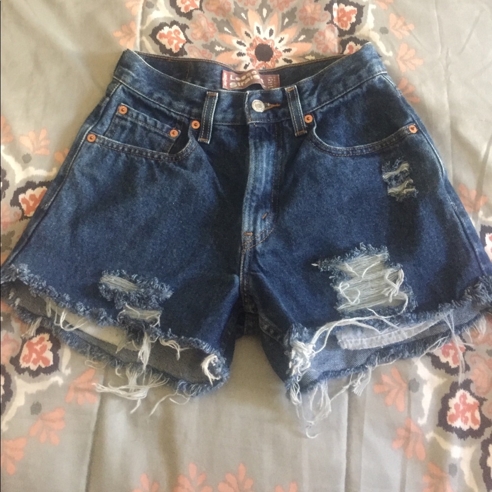vintage levi's high waist shorts denim cutoffs
