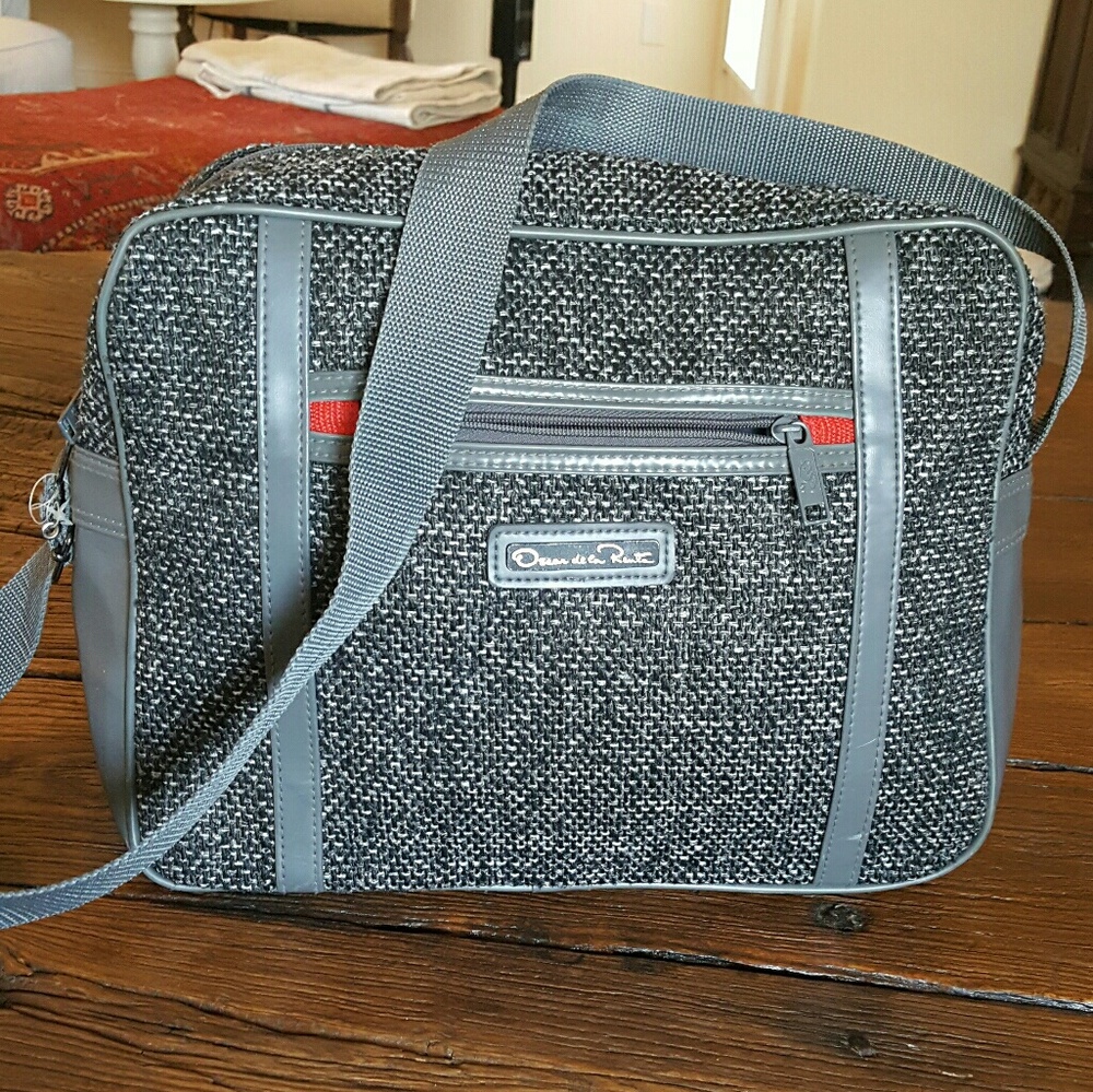 Vintage Oscar de la Renta Tweed Carry-On Bag