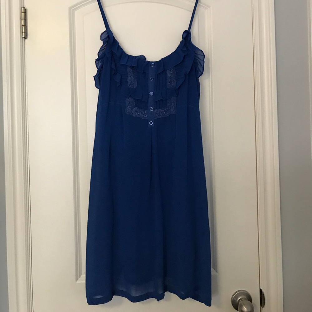 Blue strappy dress