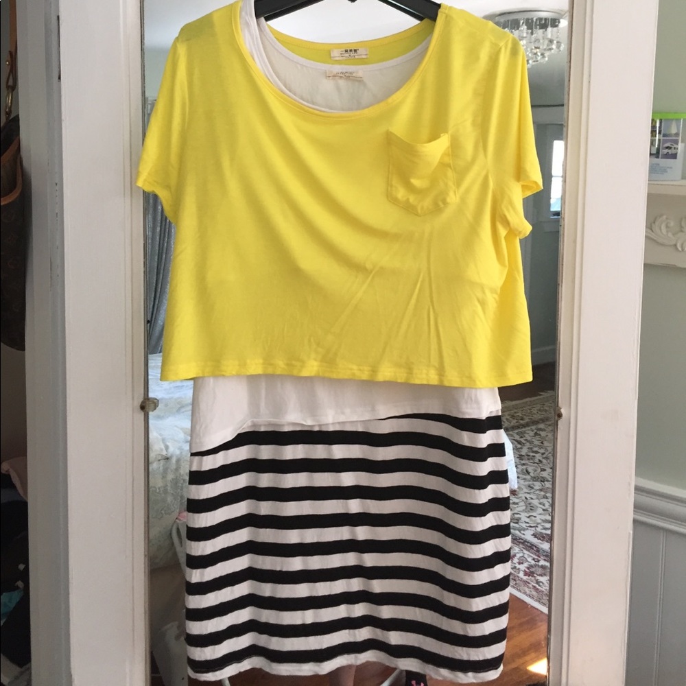 Bearsland Striped Nursing Dress