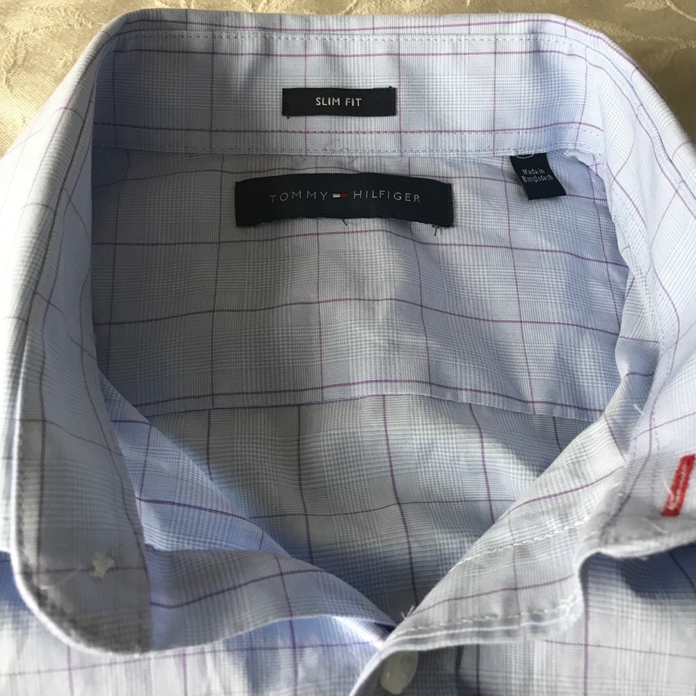 Tommy Hilfiger Slim Fit Blue Shirt Sz M