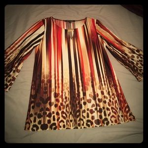 Leopard/striped dressy top😃