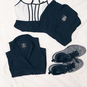 Black Lulu Lemon Whisper tops- 2 for $20