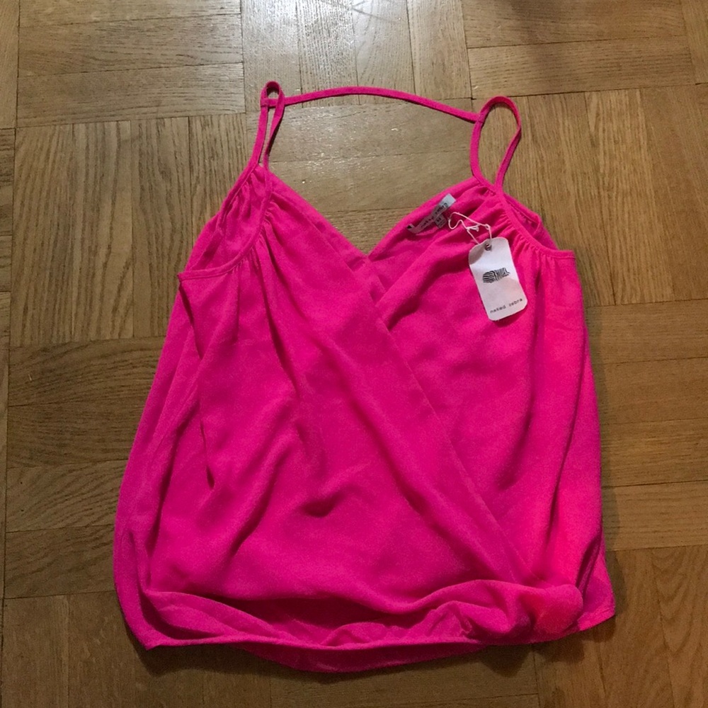 Neon pink tank top