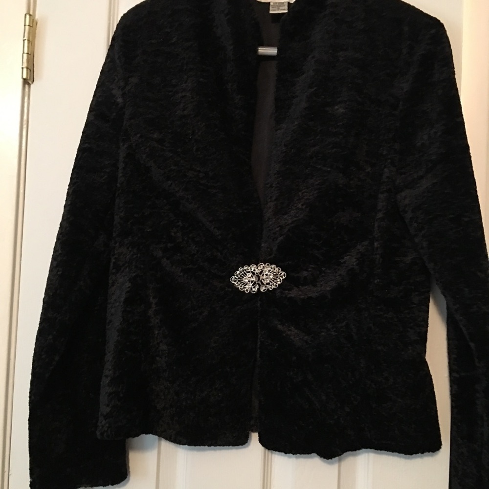 Black day or night velvet jacket
