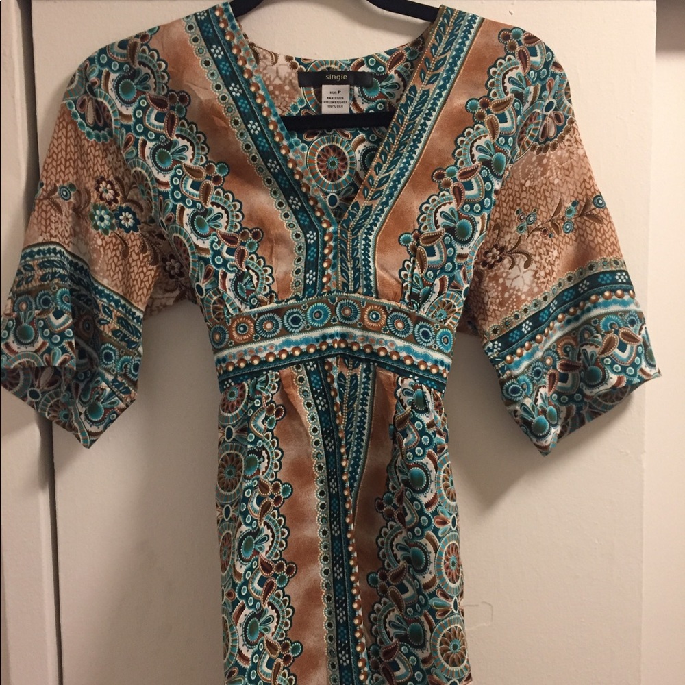 100% silk SINGLE top/tunic - Size Petite