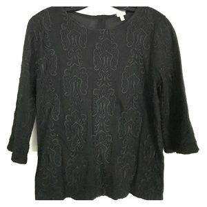 JCrew detail 3/4 sleeve top