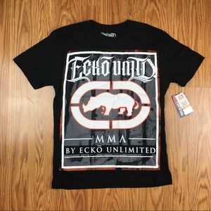 Men's New Ecko Unlimited MMA Black T-Shirt Small