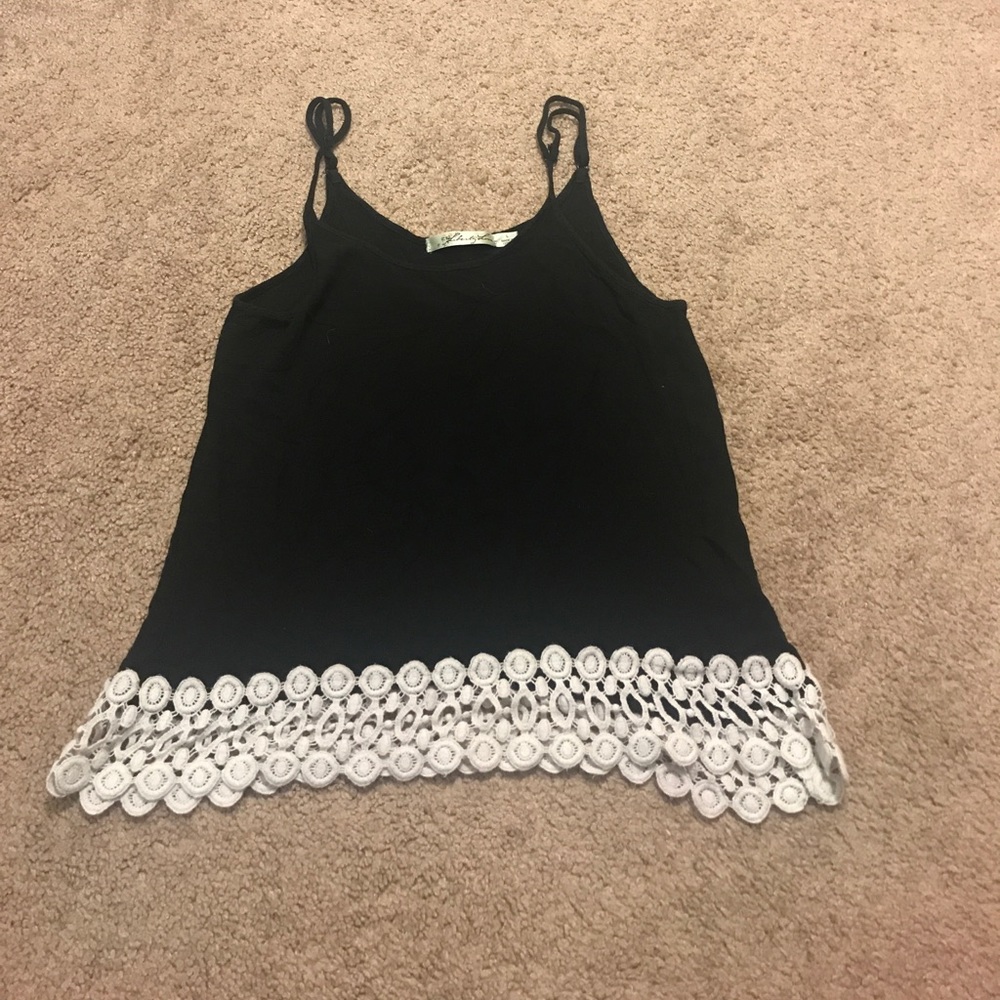Black tank top