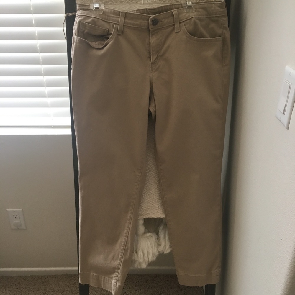 GAP 1969 tan crop pants