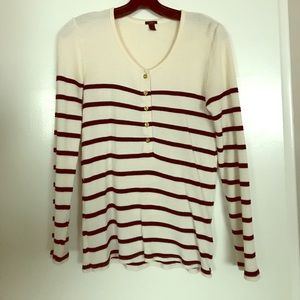 JCrew cotton waffle henley