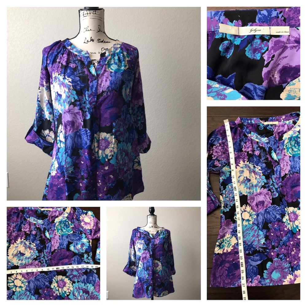 Floral tunic top