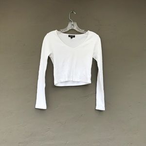 Topshop ribbed crop longsleeve Topshop ribbed crop longsleeve