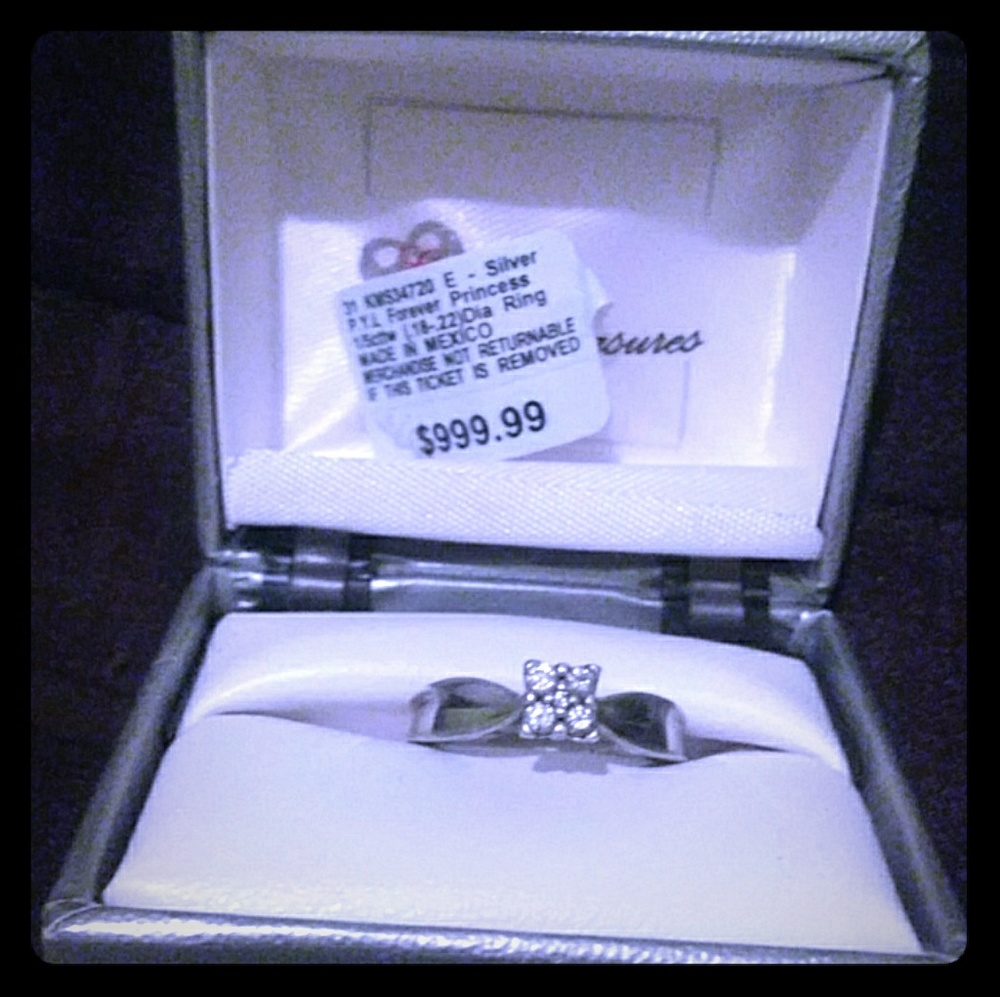 Forever princess silver ring