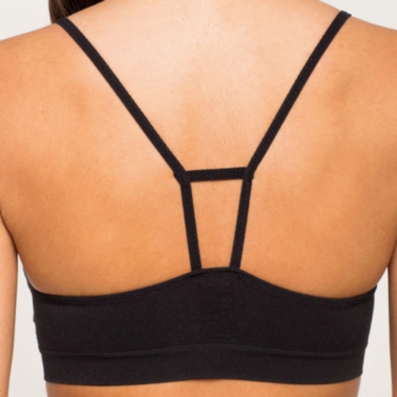 ONLY 1 SMALL LEFT! STRAPPY CAGED BLACK BRALETTE - Picture 3 of 3