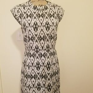 THEORY BLACK WHITE DRESS SIZE 6