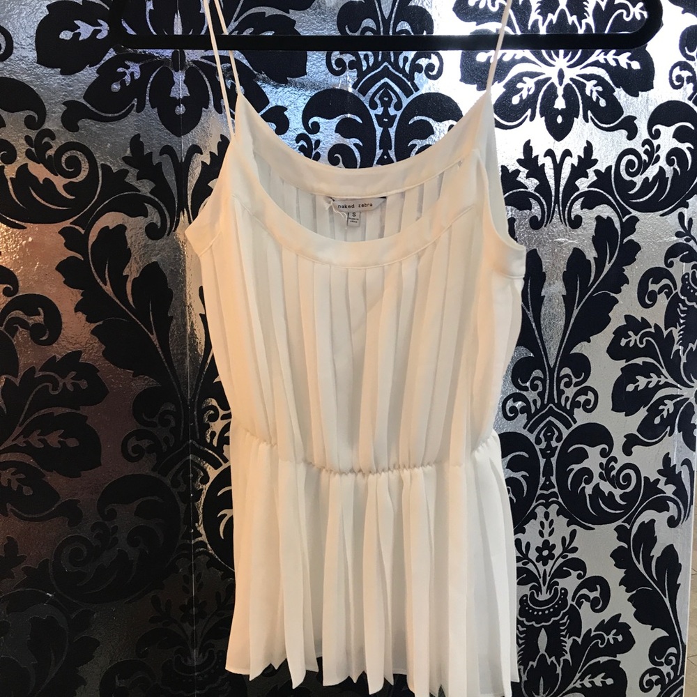 Pleated tank blouse