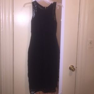 Express black date night dress