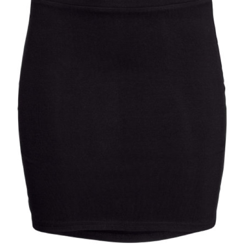 Black Mini Pencil Skirt