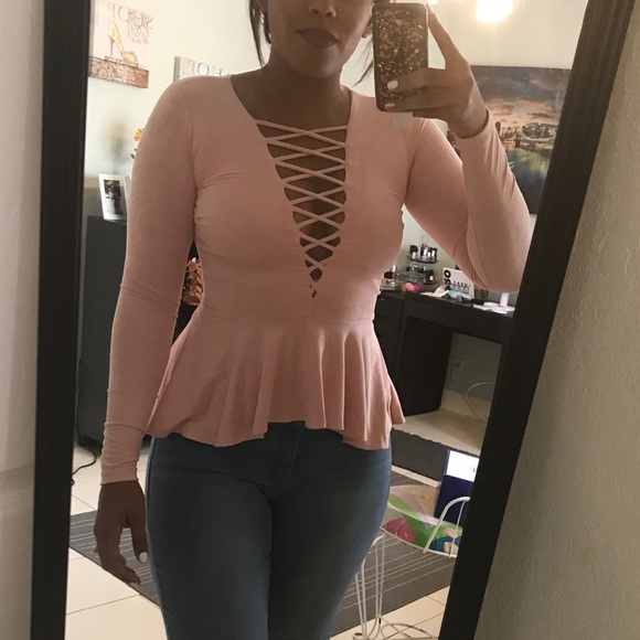 fashion nova peplum top