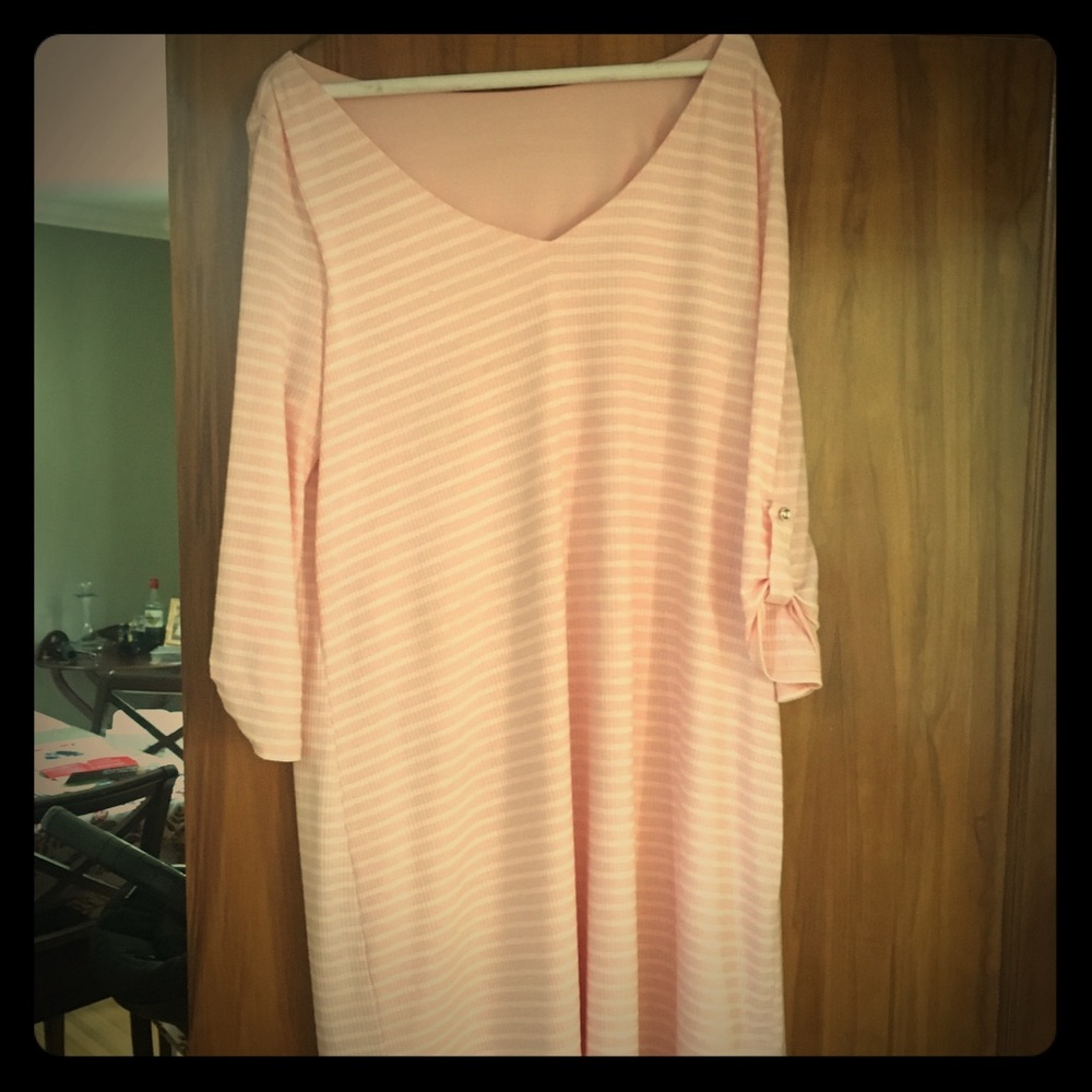 Pink blush maternity dress