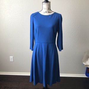 Blue ponte knit dress