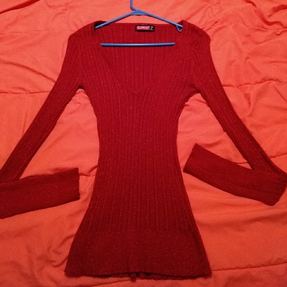 Long sleeve glitter shirt