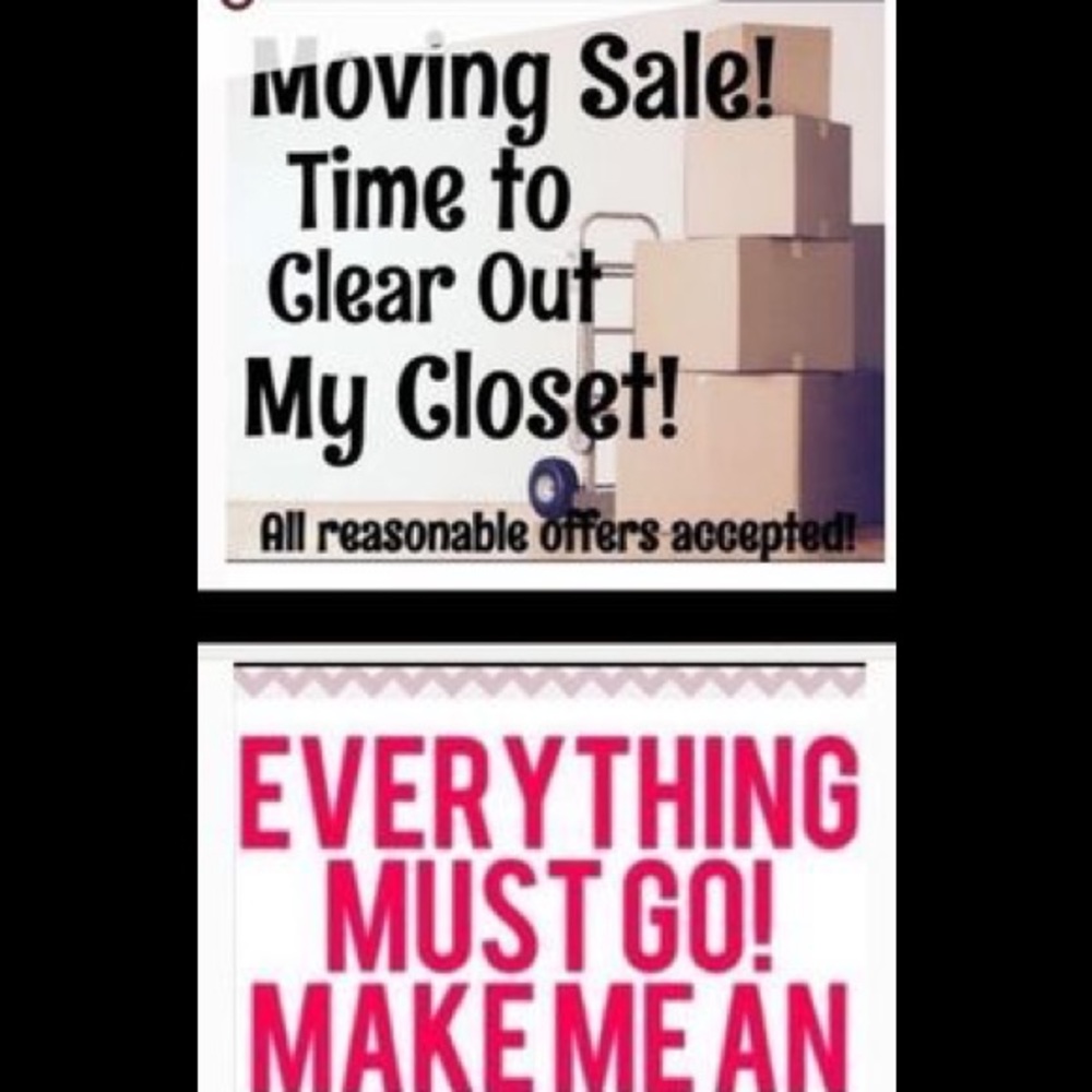 Moving sale