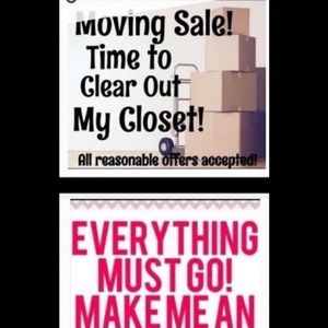 Moving sale