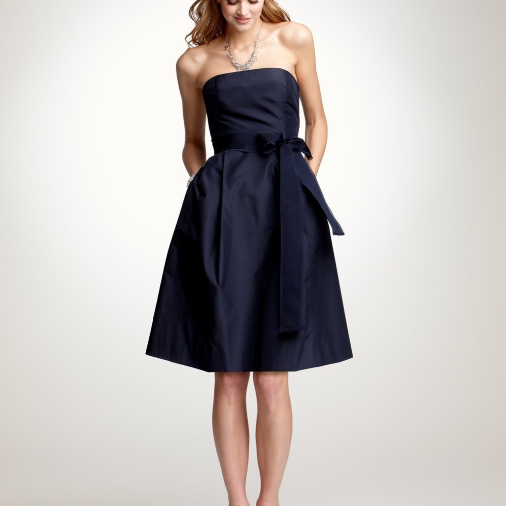 Ann Taylor Strapless Dupioni Dress