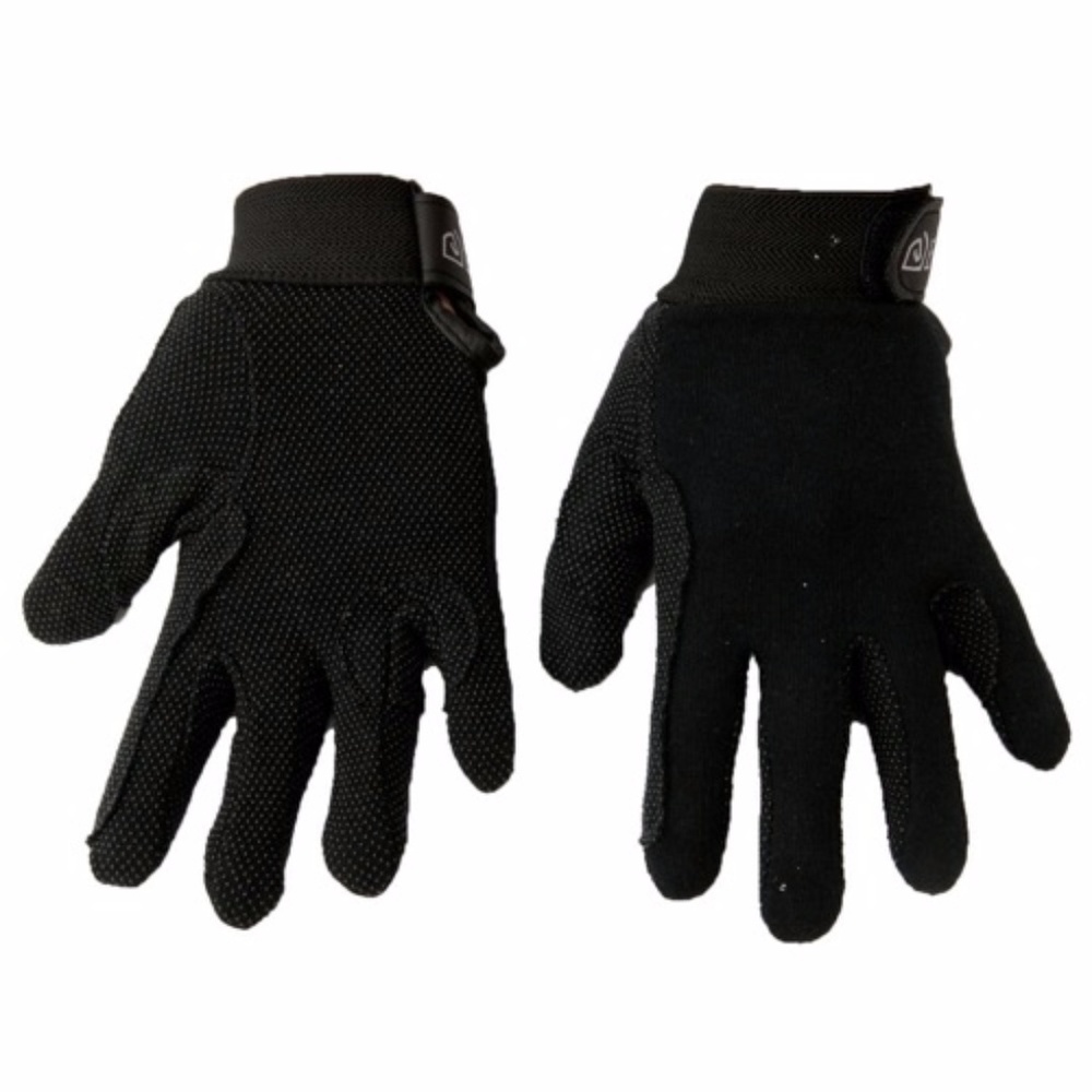 Cotton Work & Riding Gloves (Black)