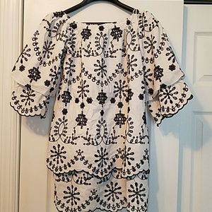 Zara shirt/ super short dress