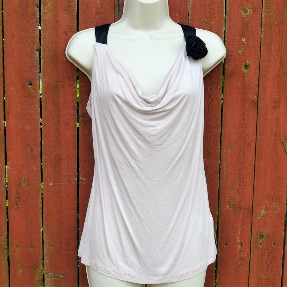 H&M Creme cowl neck Top - Picture 1 of 3