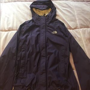 Dark Purple North Face rain jacket