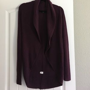 Gently worn plum women's Cardigan from Express