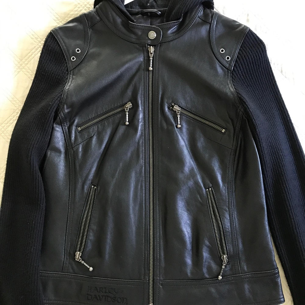 Women's Harley Davidson Leather Sweater/jacket