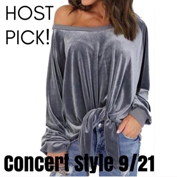 Gorgeous Velvet tie front top NWB 🆕 - Picture 5 of 8