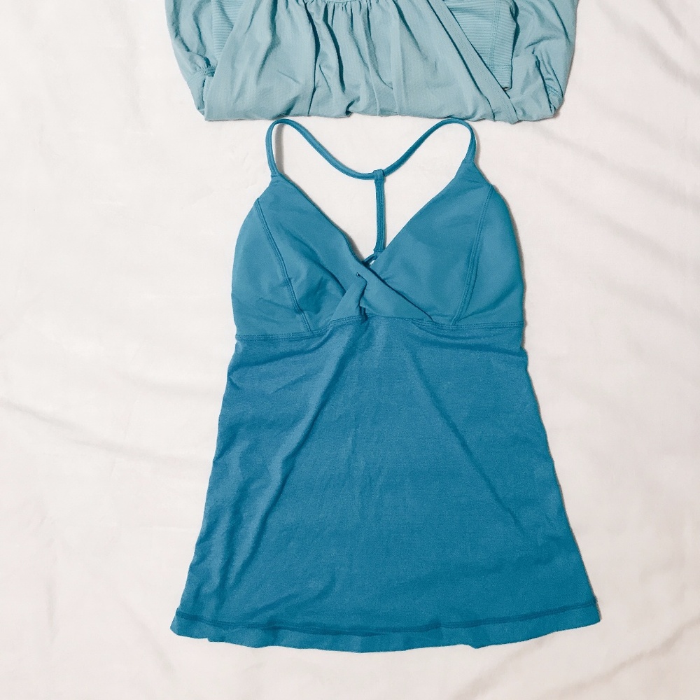 Teal LuLu Top- Spagetti Straps
