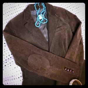 J Crew Brown Cord Women's Blazer--Sz 4 J Crew Brown Cord Women's Blazer--Sz 4
