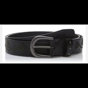 Fossil leather belt black size l Fossil leather belt black size l
