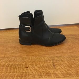 MICHAEL Michael Kors Black leather Moto Boot