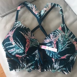 VS PINK PUSH UP BRALETTE SIZE LGE RACERBACK